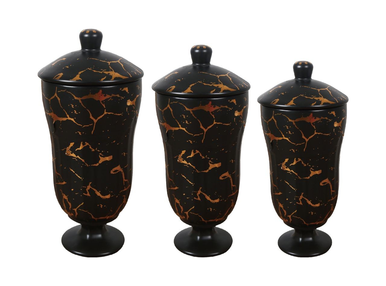 BM905 Hitam Toples Permen Gracia dengan Motif Marmer